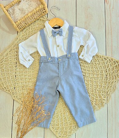 Look Pietro azul serenity - Camisa