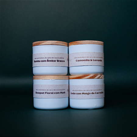 KIT 04 Velas Aromáticas 60g
