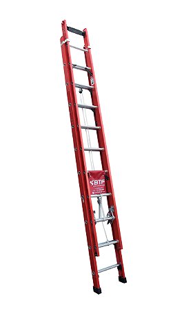 Escada de Fibra Extensiva Profissional Robusta BTF 20 degraus - 3,30 / 5,40m