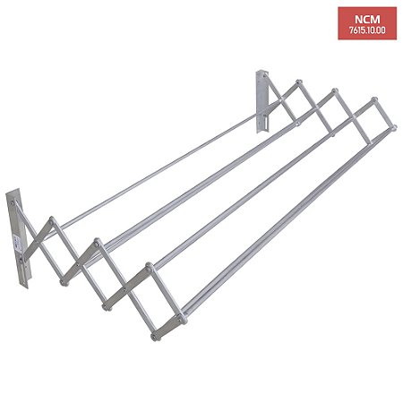 Secador Sanfonado em Alumínio - 0,80m