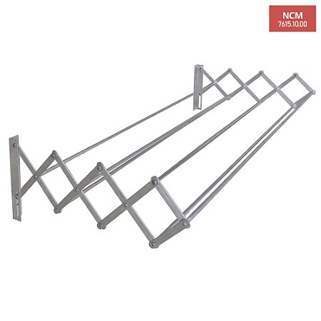 Secador Sanfonado em Alumínio - 1,00 m