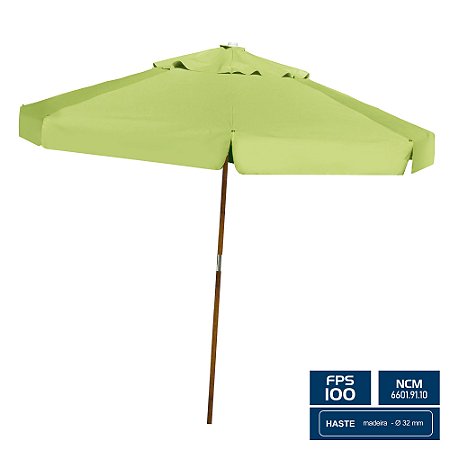 Ombrelone Redondo Ø 2,40m com abas – Verde – BTF