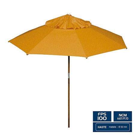 Ombrelone Redondo Ø 2,00m sem abas – Laranja – BTF