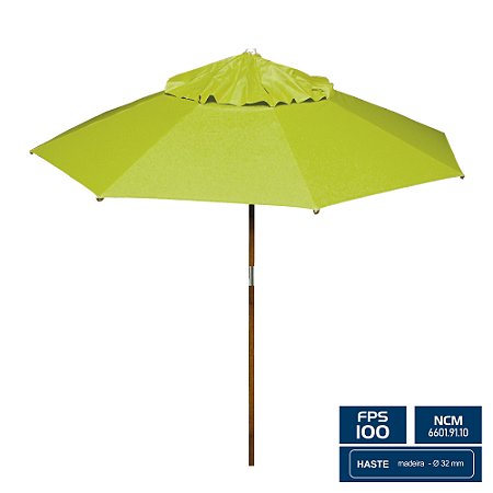 Ombrelone Redondo Ø 2,00m sem abas – Verde – BTF