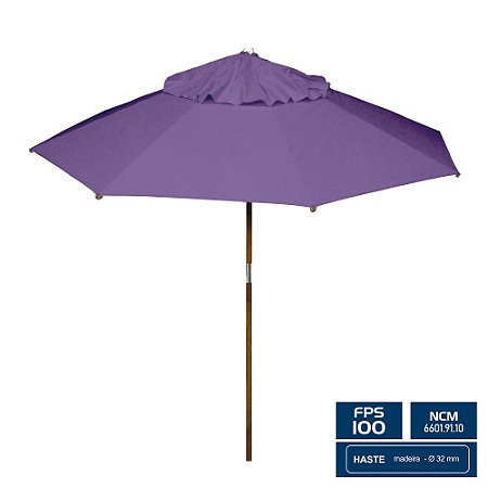 Ombrelone Redondo Ø 2,00m sem abas – Roxo– BTF