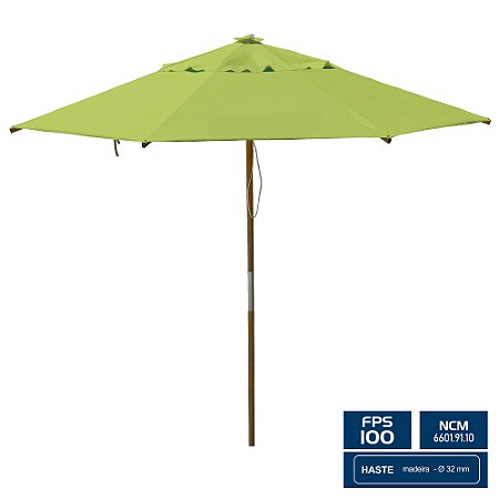 Ombrelone Redondo Ø 3,00m sem abas – Verde – BTF