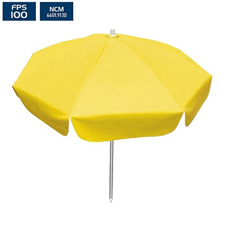 Guarda-Sol 80x08 (Ø 1,60m) PVC/Alumínio - Amarelo - BTF