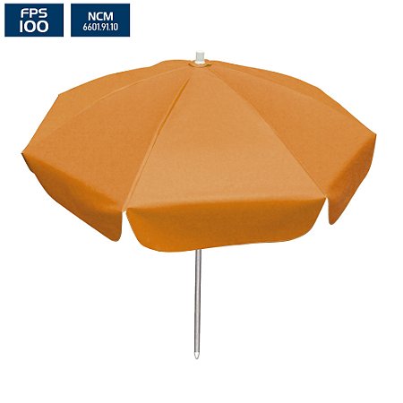 Guarda-Sol 80x08 (Ø 1,60m) PVC/Alumínio - Laranja - BTF