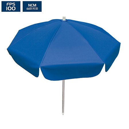 Guarda-Sol 80x08 (Ø 1,60m) PVC/Alumínio - Azul royal - BTF