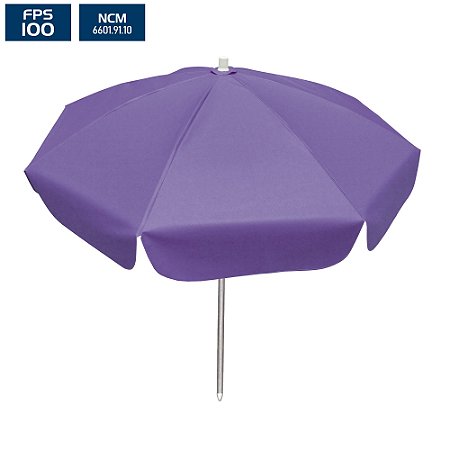 Guarda-Sol 80x08 (Ø 1,60m) PVC/Alumínio - Roxo - BTF