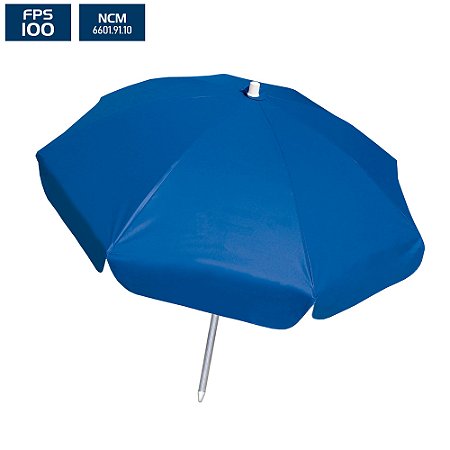 Guarda-Sol 90x08 (Ø 1,80m) PVC/Alumínio - Azul Royal - BTF