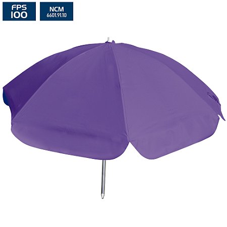 Guarda-Sol 100x08 (Ø 2,00m) PVC/Alumínio - Roxo - BTF