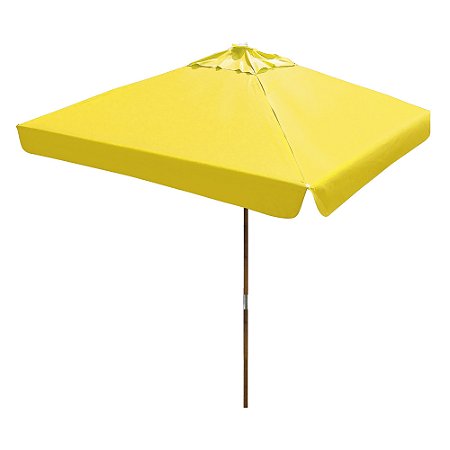 Ombrelone Quadrado BTF Ø 2,10 m - com Abas - Amarelo
