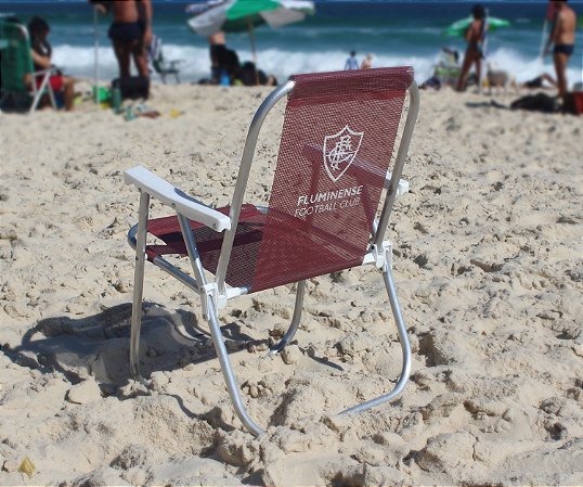 Cadeira de Praia Varanda Alta em Alumínio - Até 90kg - Fluminense