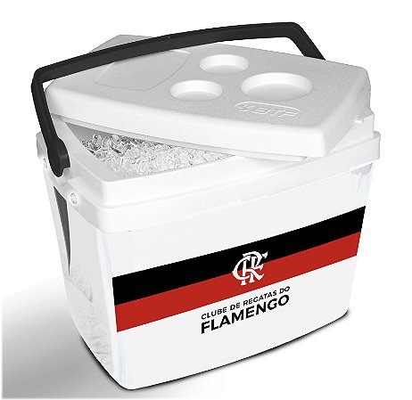 CAIXA TERMICA CRF Branca 26L - Flamengo