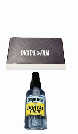 Kit de Aplicação de Películas Hidrogel/Vidro da DIGITAL FILM- limpa telas e espátula