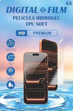 4A - Película PREMIUM HD transparente Hidrogel TPU Soft para Máquinas de Corte