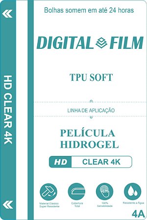 4A - 50 Películas CLEAR 4K HD transparente Hidrogel TPU Soft para Máquinas de Corte