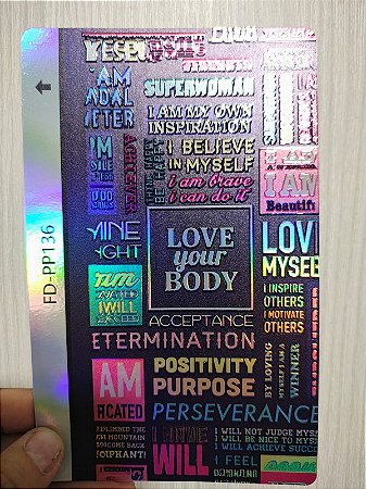 Película Skin Holográfica 3D traseira FD-PP136