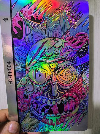 Película Skin Holográfica 3D traseira FD-PP004