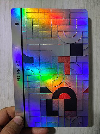 Película Skin Holográfica 3D traseira FD-PP149