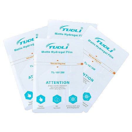 50 Películas Tuoli Matte Fosca Hidrogel TPU Soft para Máquinas de Corte