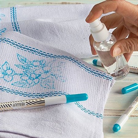 Caneta Apagavél para Marcar Tecido Azul
