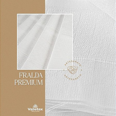 FRALDA DE OMBRO  QUADRICULADA PREMIUM PINTE E BORDE - VALLETEX