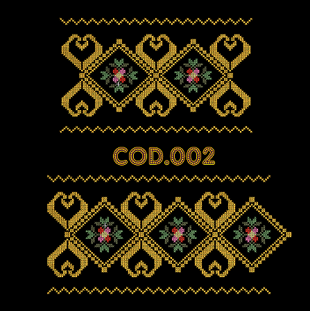 PONTO CRUZ PARA BORDADEIRA - RF002