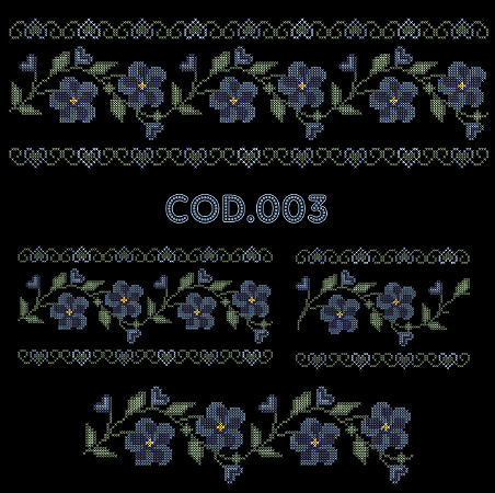 PONTO CRUZ PARA BORDADEIRA - RF003