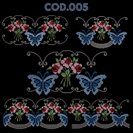 PONTO CRUZ PARA BORDADEIRA - RF005