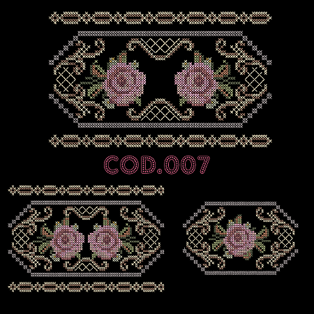 PONTO CRUZ PARA BORDADEIRA - RF007