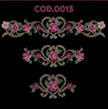 PONTO CRUZ PARA BORDADEIRA - RF013