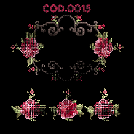 PONTO CRUZ PARA BORDADEIRA - RF015