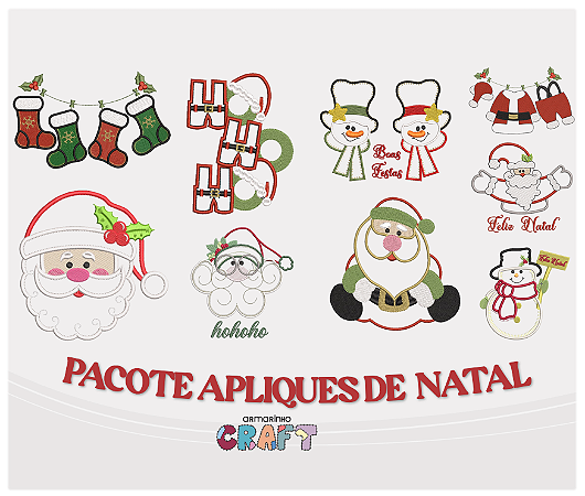 PACOTE DE APLIQUES DE NATAL