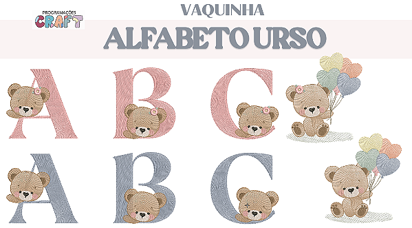 VAQUINHA ALFABETO URSO