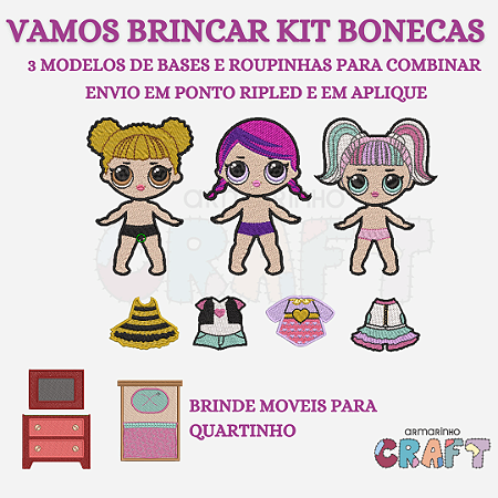 KIT VAMOS BRINCAR- BONECAS