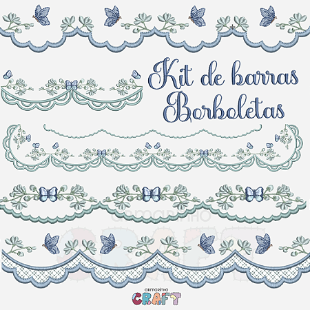 KIT BARRAS BORBOLETAS