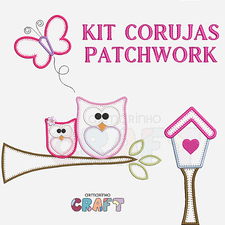 KIT CORUJAS PATCHWORK