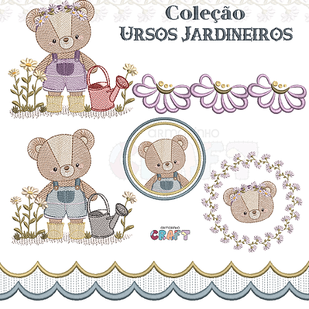 COLEÇÃO URSOS JARDINEIROS