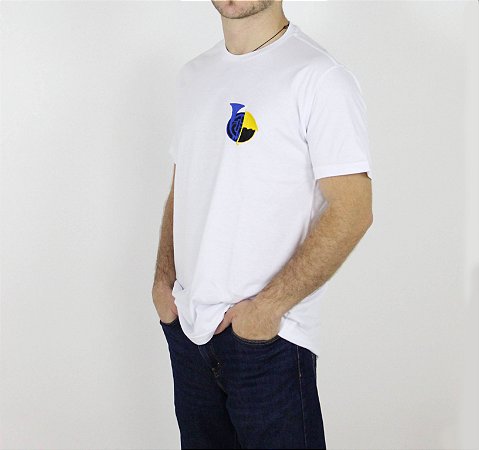 Camiseta Bordada HIMYM Blue Horn and Yellow Umbrella