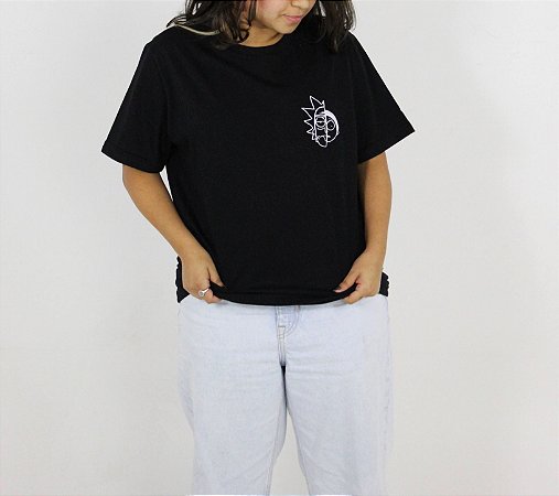 Camiseta Bordada Rick and Morty