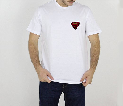 Camiseta Bordada Super Homem
