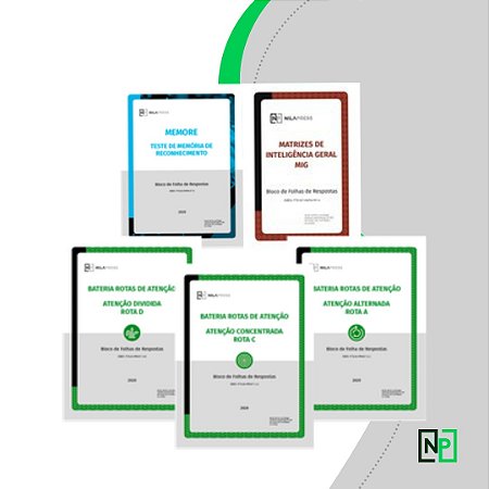 Combo Blocos Avaliação Psicológica - CADA BLOCO COM 30 FOLHAS