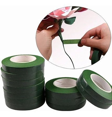 FITA FLORAL PARA ARTESANATO COR: VERDE - UNIDADE