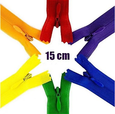 ZIPER INVISÍVEL - 15CM - Nº3 - PCT C/100 UNID.