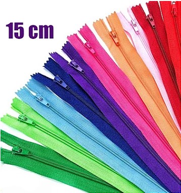 ZIPER NYLON FINO - 15CM - Nº3 - PCT C/100 UNID.