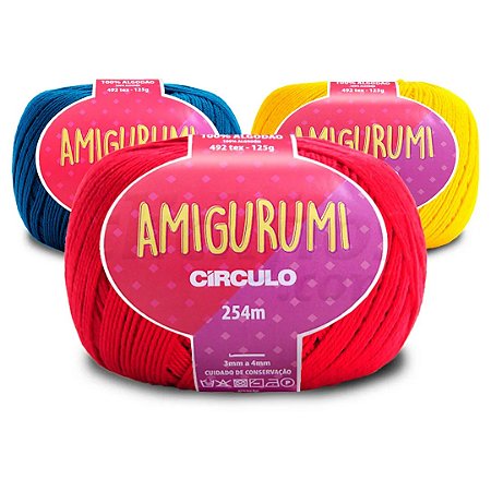 FIO AMIGURUMI - CIRCULO - 254 MTS/125GR - CROCHÊ E TRICO