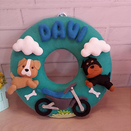 Enfeite porta maternidade tema meu bichinhos