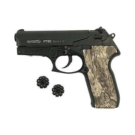 Pistola de Pressão CO2 Gamo PT-80 Dark 4.5mm + Case + 3 Magazines